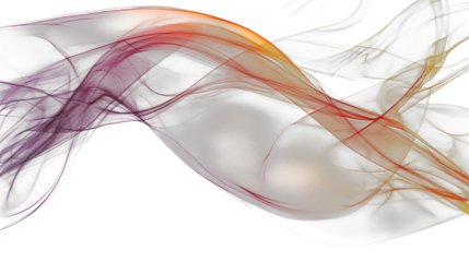 red and yellow smoke on a transparent background, photo PNG image, PNG file, Generative art.