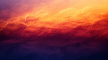 Fototapeta premium A dramatic fire of orange and red hues ignites, mingling with the clouds in a beautiful display of nature's power