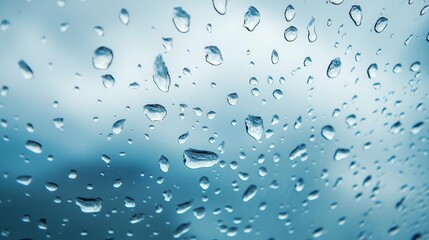 Water Drops on Glass - A Stunning Nature's Abstract