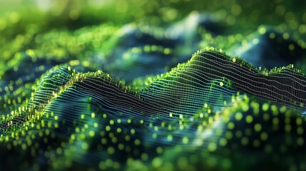 The rhythm of green data waves