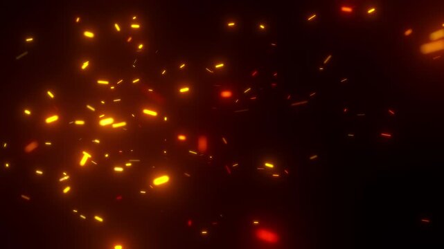 glowing explosive fire logo presentation background video