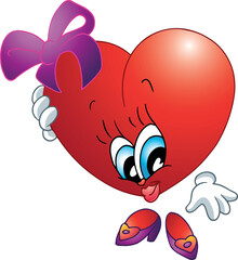 mascot pretty as a heart