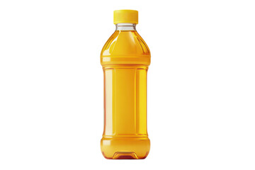 Healthy Vegetable Cooking Oil in a Clear Bottle Isolated on Transparent Background