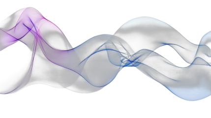 an abstract image of smoke on a transparent background, PNG image, PNG file, Generative art.