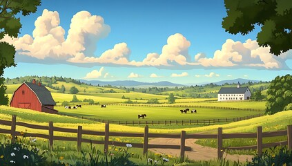 rural landscape in tuscany