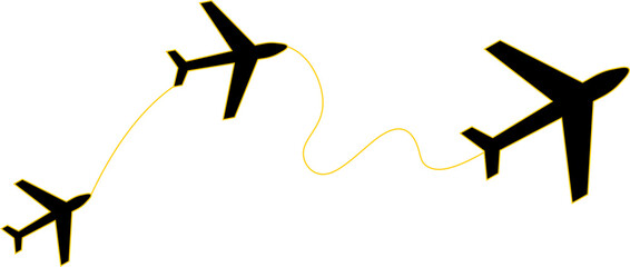 ilustration plane trip