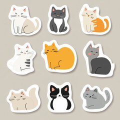 set of funny cats