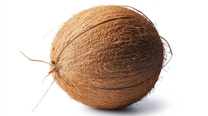 coconut on white background