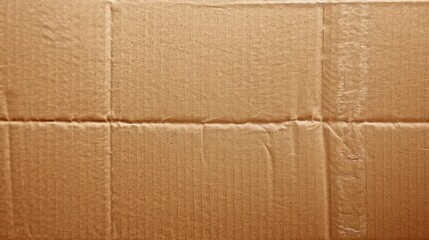 Fototapeta premium A plain, textured cardboard surface with visible creases and folds.