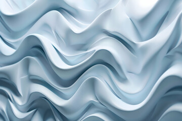 Obraz premium Abstract wavy texture in soft blue tones, creating a serene atmosphere for design use