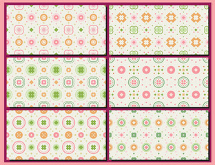 Set of tiles geomatic pattern . Tile Seamless Pattern.
