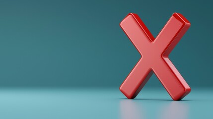 Obraz premium Red Cross Symbol on Blue Background for Advertising and Marketing