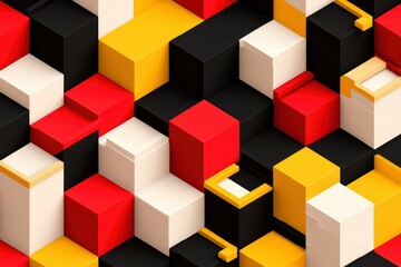 Obraz premium Abstract geometric pattern of cubes