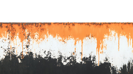 Fototapeta premium a rusty wall with orange paint on it PNG image, PNG file, Generative art.