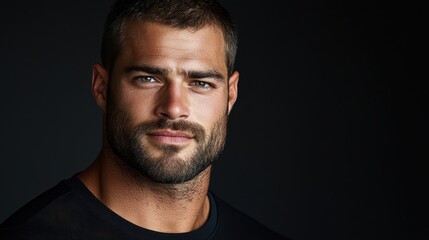 Obraz premium Natural Portrait of an Individual with Striking Features and Expression