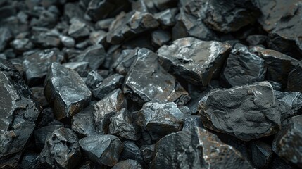 Natural mineral deposits with diverse geological characteristics.