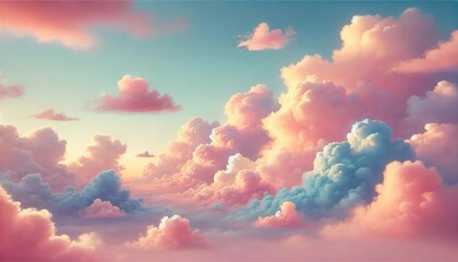 Dreamy Pastel Clouds – Serene Skyscape