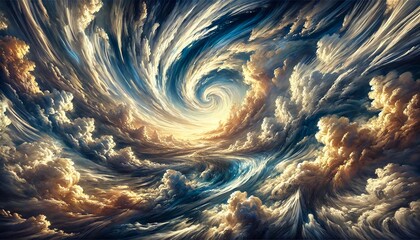 Celestial Storm Swirl – Dramatic Sky Abstraction