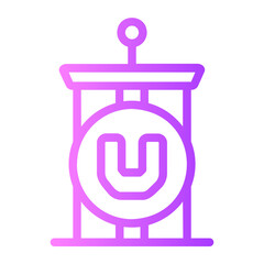 Podium  gradient icon