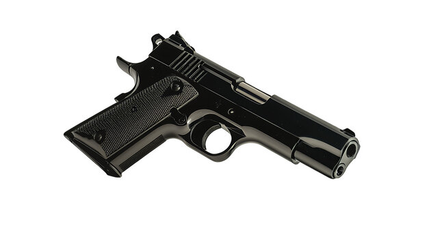 a gun on a transparent background, PNG image, PNG file, Generative art. - Powered by Adobe