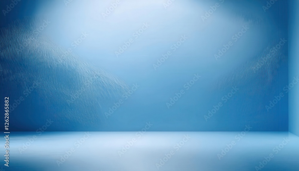Poster minimal blue gradient backdrop for product photography and digital design with soft lighting and stu
