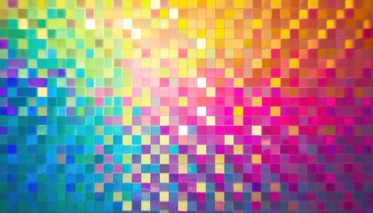 vibrant pixelated holographic gradient background for digital design and creative projects with iridescent tiles


