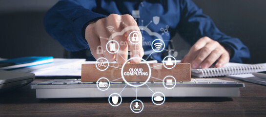 Cloud computing technology and online data storage.