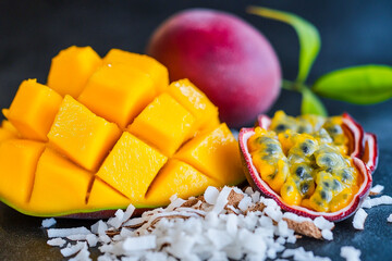 Delicious tropical flavors combine. Generative AI