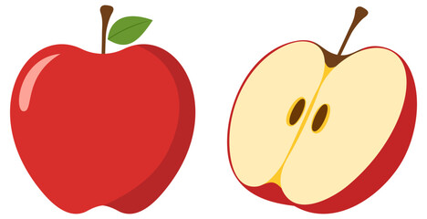 red apple