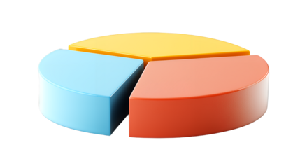 a round object with different colors on a transparent background, PNG image, PNG file, Generative art.