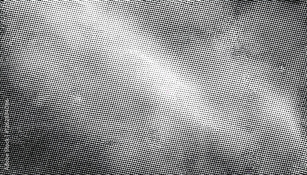 Leinwandbilder halftone abstract texture overlay with black dots on white background for retro graphic design or vi