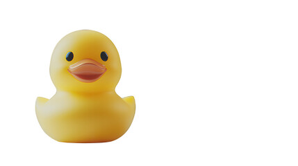 a yellow rubber duck on a transparent background, PNG image, PNG file, Generative art.