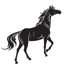 HORSE SILHOUETTE BLACK