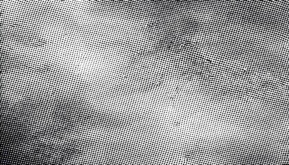 halftone abstract texture overlay with black dots on white background for retro graphic design or vintage print effect

