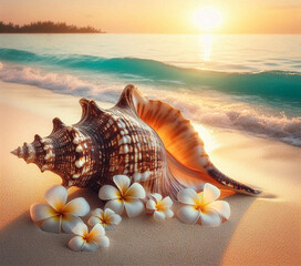 shell on the beach