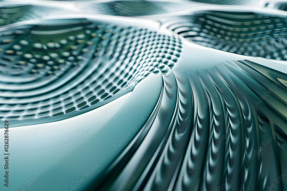 Aufkleber abstract close-up of a textured surface with flowing patterns and reflections, evoking a sense of mo