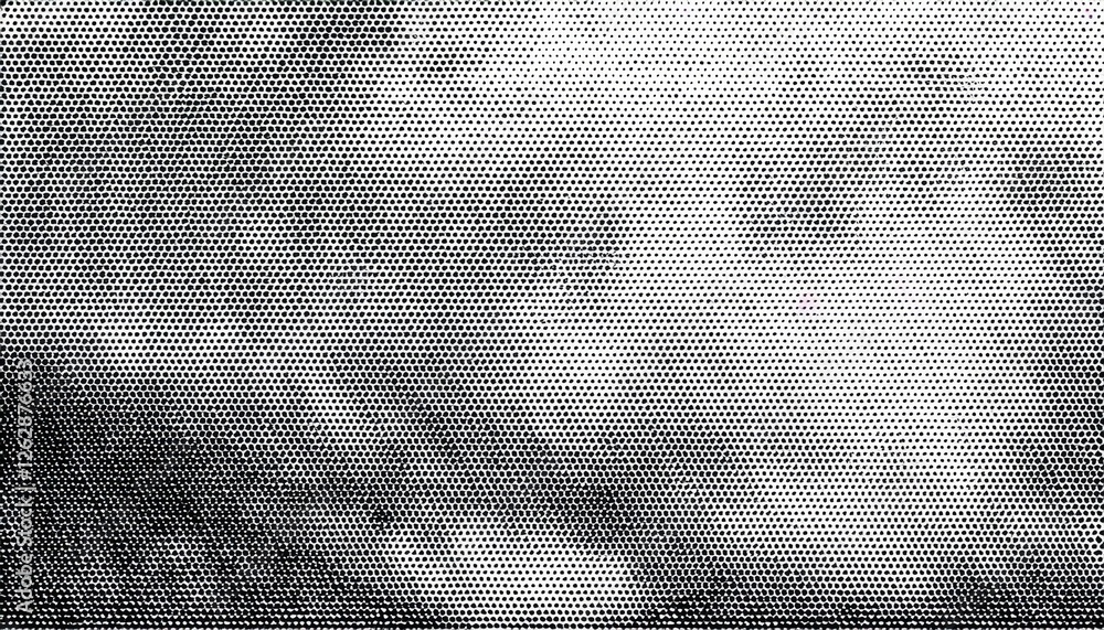 Leinwandbilder halftone abstract texture overlay with black dots on white background for retro graphic design or vi