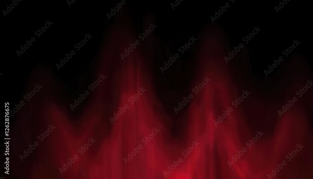Poster red abstract smoke swirl on dark background for digital art, backgrounds, or sci-fi design with flow