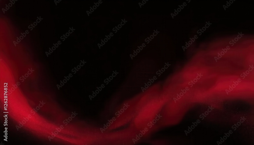 Poster red abstract smoke swirl on dark background for digital art, backgrounds, or sci-fi design with flow