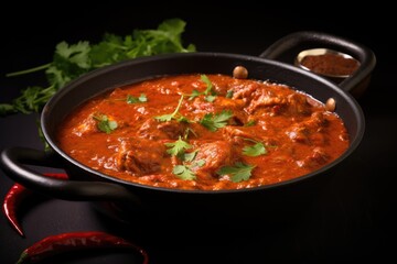 Spicy red chicken curry Goan style chicken vindaloo
