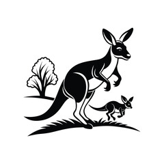 kangaroo vector illustration