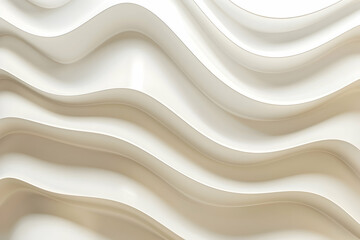 Obraz premium Abstract white wave pattern creating a modern, fluid design suitable for backgrounds