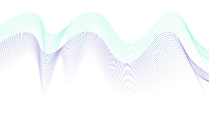 Digital energy waves technology concept. Modern backdrop design for business, presentation, Gray wave curve lines abstract background with flowing particles.