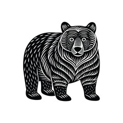 vector illustration of a bear
