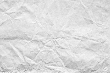 Crumpled white paper texture macro closeup