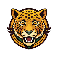 leopard head vector