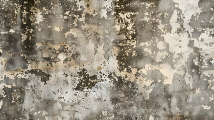 Weathered wall with peeling paint and texture, showcasing historical wear and urban decay