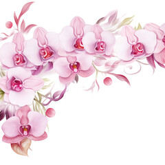 Watercolor flowers illustration