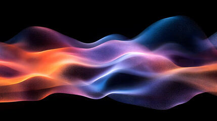 Fototapeta premium Soft flowing waves of purple and blue create a calm, fluid movement.