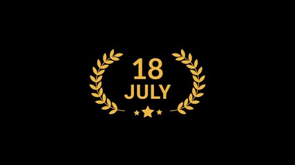 18 July Laurel wreath Animation